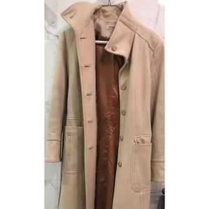 Kenneth Cole Wool Blend Belted Long Coat